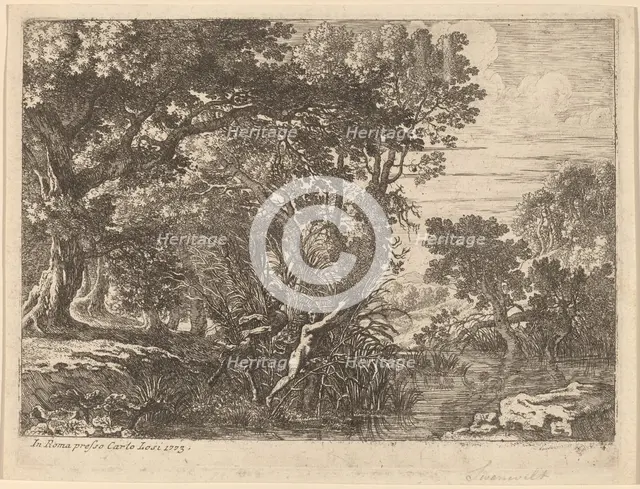 Pan and Syrinx. Creator: Herman van Swanevelt.