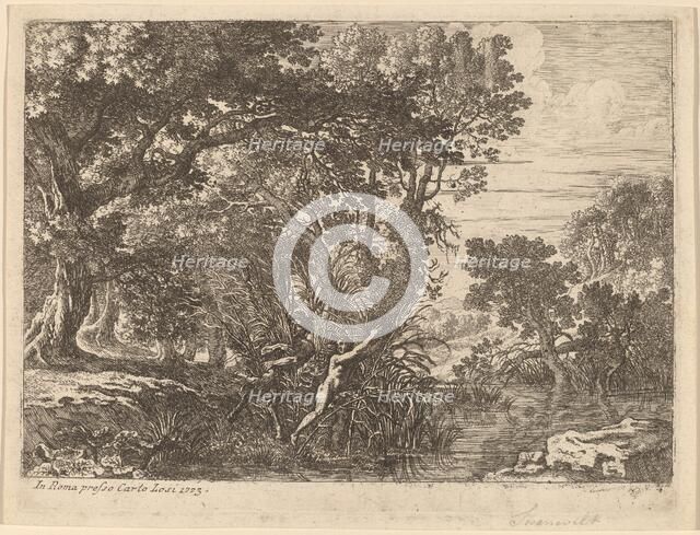 Pan and Syrinx. Creator: Herman van Swanevelt.