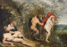 Pan and Syrinx. Creator: Jordaens, Jacob (1593-1678)