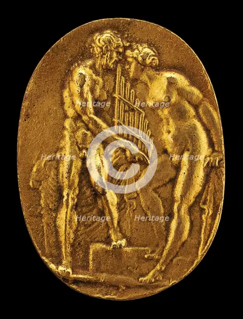 Pan and Syrinx, mid 16th century. Creator: Giovanni Bernardi.