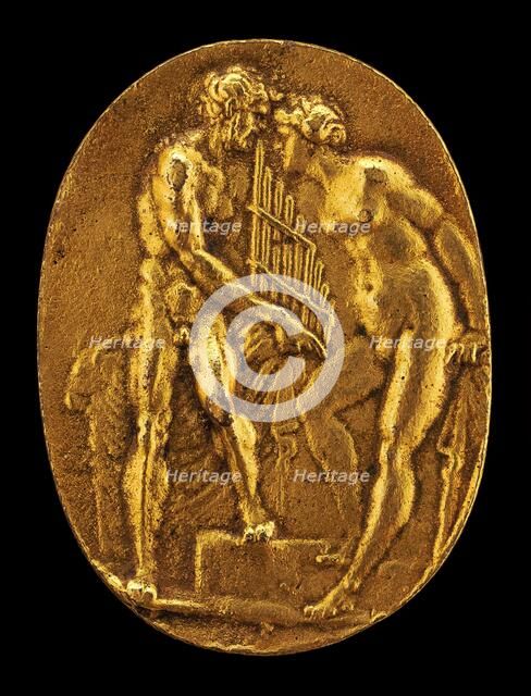 Pan and Syrinx, mid 16th century. Creator: Giovanni Bernardi.