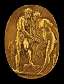 Pan and Syrinx, mid 16th century. Creator: Giovanni Bernardi