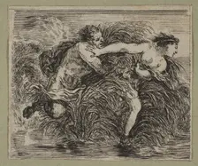 Pan et Syrinx, 1644. Creator: Stefano della Bella