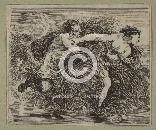Pan et Syrinx, 1644. Creator: Stefano della Bella.