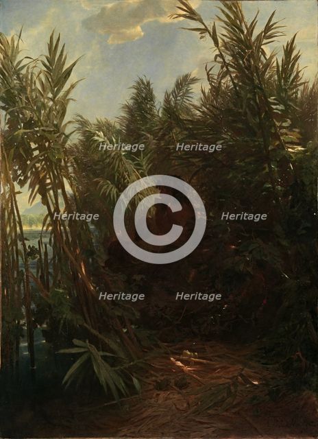 Pan in the Reed , 1856-1857. Creator: Böcklin, Arnold (1827-1901).