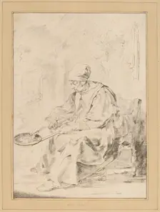 Pancake Woman, 1768. Creator: Johannes Kornlein