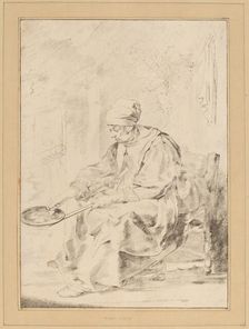 Pancake Woman, 1768. Creator: Johannes Kornlein