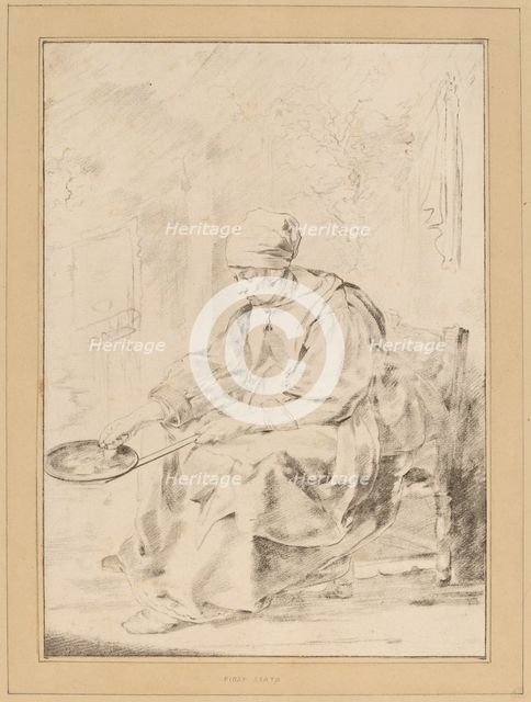 Pancake Woman, 1768. Creator: Johannes Kornlein.