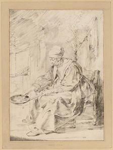 Pancake Woman, 1768. Creator: Johannes Kornlein