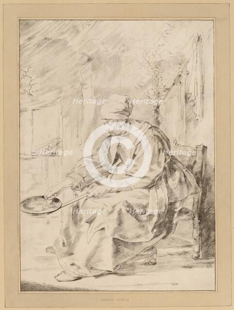 Pancake Woman, 1768. Creator: Johannes Kornlein.