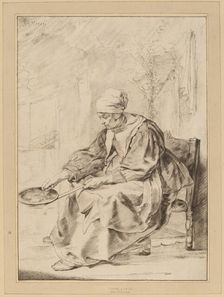 Pancake Woman, 1768. Creator: Johannes Kornlein