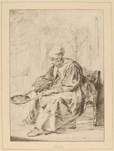 Pancake Woman, 1768. Creator: Johannes Kornlein