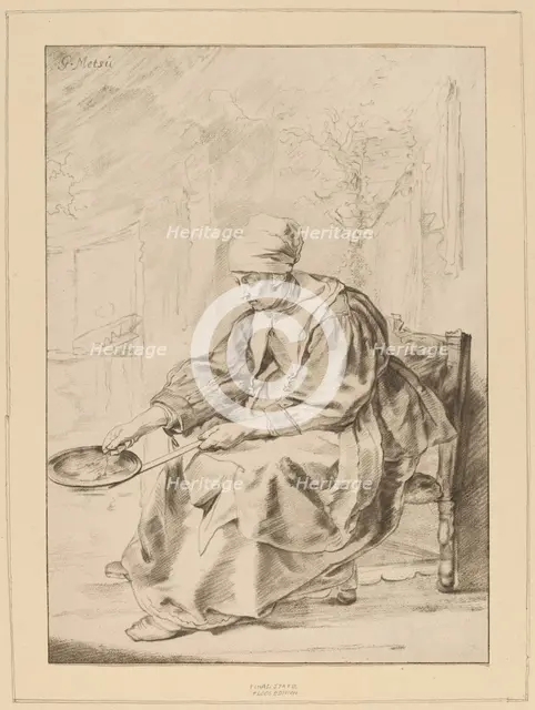 Pancake Woman, 1768. Creator: Johannes Kornlein.