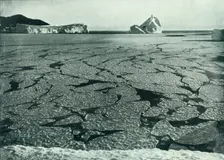 Pancake Ice Forming Into Floes Off Cape Evans c1910–1913, (1913). Artist: Herbert Ponting