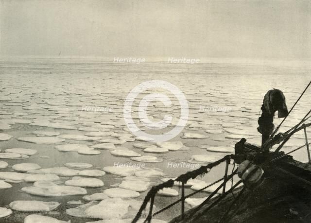 'Pancake Ice in the Ross Sea', c1908, (1909).  Artist: Unknown.