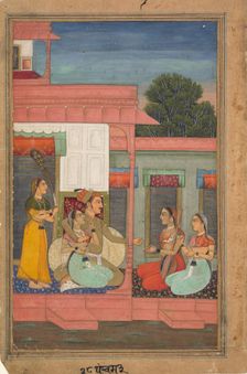 Panchama Ragini: Page from a Ragamala Series (Garland of Musical Modes) , ca. 1640. Creator: Unknown