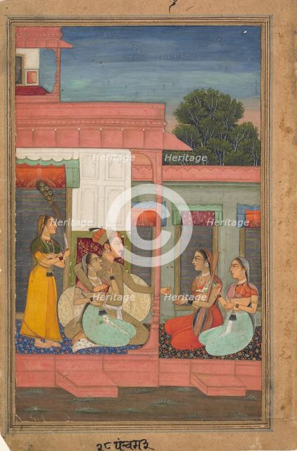 Panchama Ragini: Page from a Ragamala Series (Garland of Musical Modes) , ca. 1640. Creator: Unknown.