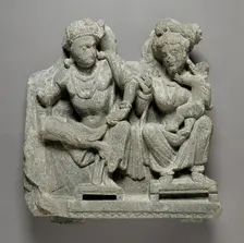 Panchika and Hariti, between 100 and 150. Creator: Unknown