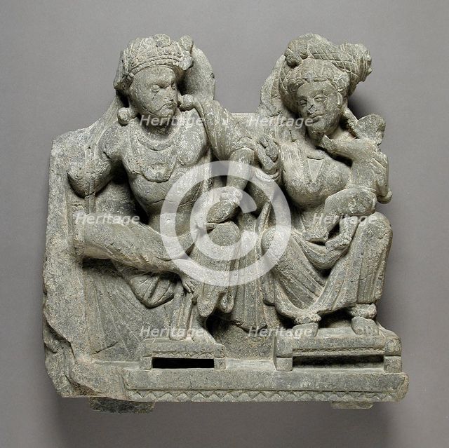 Panchika and Hariti, between 100 and 150. Creator: Unknown.