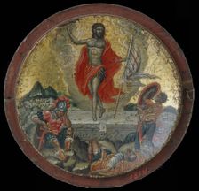 Panagiarion Showing the Resurrection (Victor of Crete), 1673. Creator: Victor of Crete