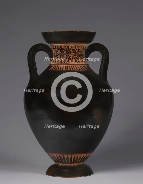 Panathenaic-shaped Amphora, 525-500 BC. Creator: Unknown.