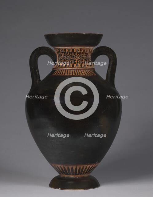 Panathenaic-shaped Amphora, 525-500 BC. Creator: Unknown.