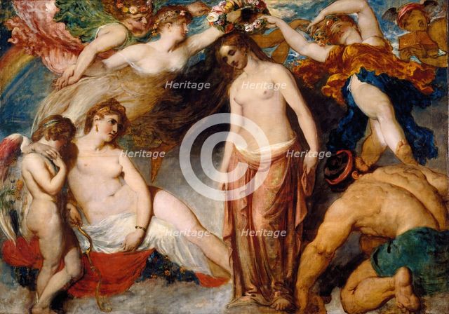 Pandora Crowned by the Seasons, 1824. Creator: William Etty.