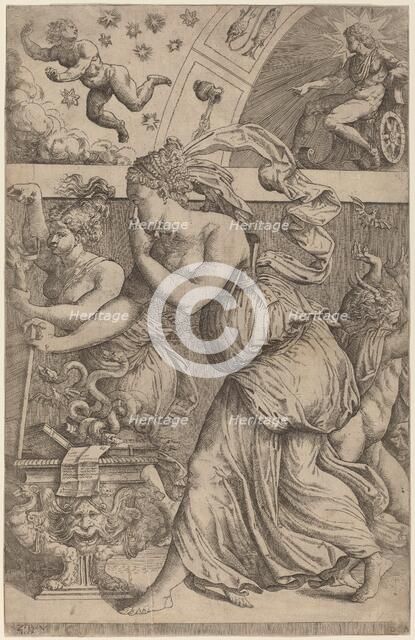 Pandora Opening Her Box, 1557. Creator: Master Z.B.M..