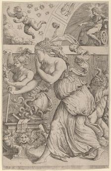 Pandora Opening Her Box, 1557. Creator: Master Z.B.M.