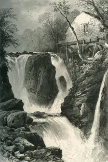 Pandy Mill and Fall, near Bettws-Y-Coed, North Wales c1870
