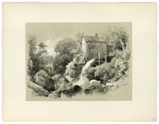 Pandy Mill, from Picturesque Selections, c. 1859-60. Creator: James Duffield Harding