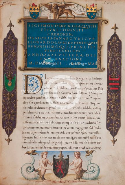 Panegyric of Leonardo Loredan, 21 April, 1503. Creator: Unknown.