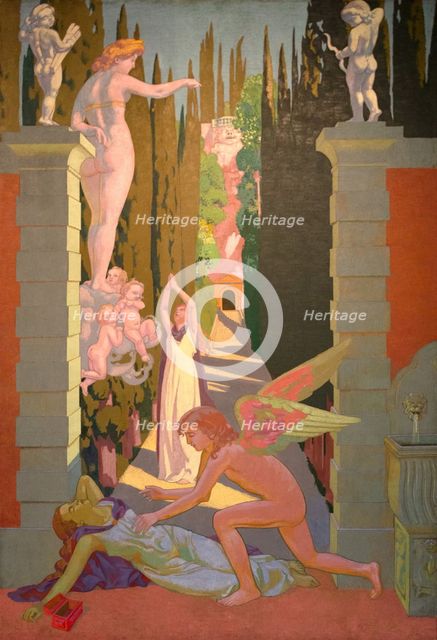 Panel 4. The Vengeance of Venus, 1908. Creator: Maurice Denis.