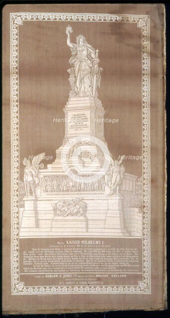 Panel (Commemorative), England, c. 1883.  Creator: Barlow & Jones.