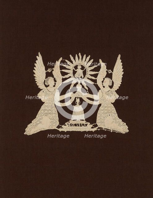 Panel (Center Motif For a Liturgical Piece), Europe, 1775/1800. Creator: Unknown.