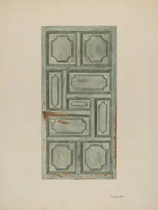Panel Door, c. 1939. Creator: Angeline Starr