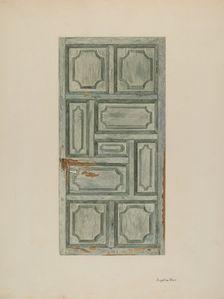 Panel Door, c. 1939. Creator: Angeline Starr