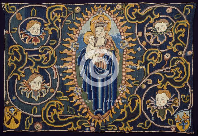 Panel Depicting Madonna and Child, Switzerland, 16th century. Creator: Unknown.