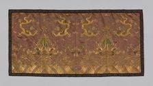 Panel (Dress Fabric), China, 1880/90, Qing dynasty(1644-1911). Creator: Unknown