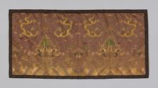 Panel (Dress Fabric), China, 1880/90, Qing dynasty(1644-1911). Creator: Unknown