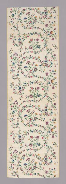Panel (Dress Fabric), China, Qing dynasty (1644-1911), 1750/75. Creator: Unknown