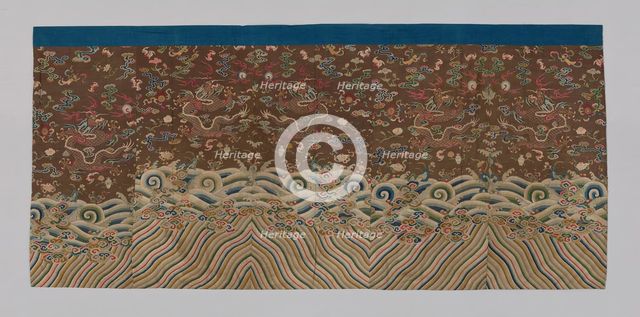 Panel (Dress Fabric), China, Qing dynasty (1644-1911), 1750/1800. Creator: Unknown.