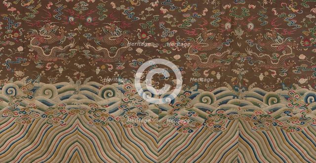 Panel (Dress Fabric), China, Qing dynasty (1644-1911), 1750/1800. Creator: Unknown.