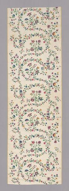 Panel (Dress Fabric), China, Qing dynasty (1644-1911), 1750/75. Creator: Unknown