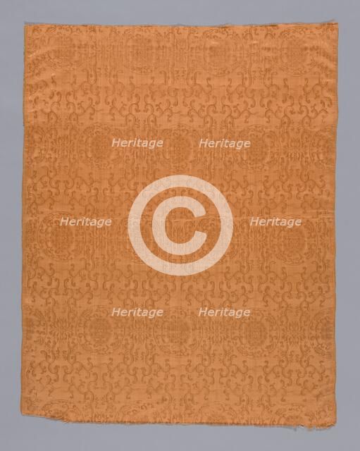 Panel (Dress Fabric), China, Qing dynasty (1644-1911), 1850/1900. Creator: Unknown.