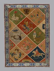 Panel (Dress Fabric), China, Qing dynasty (1644-1911), 1875/1900. Creator: Unknown