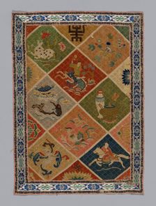 Panel (Dress Fabric), China, Qing dynasty (1644-1911), 1875/1900. Creator: Unknown