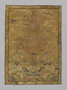 Panel (Dress Fabric), China, Qing dynasty (1644-1911), 1875/1900. Creator: Unknown