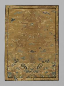 Panel (Dress Fabric), China, Qing dynasty (1644-1911), 1875/1900. Creator: Unknown