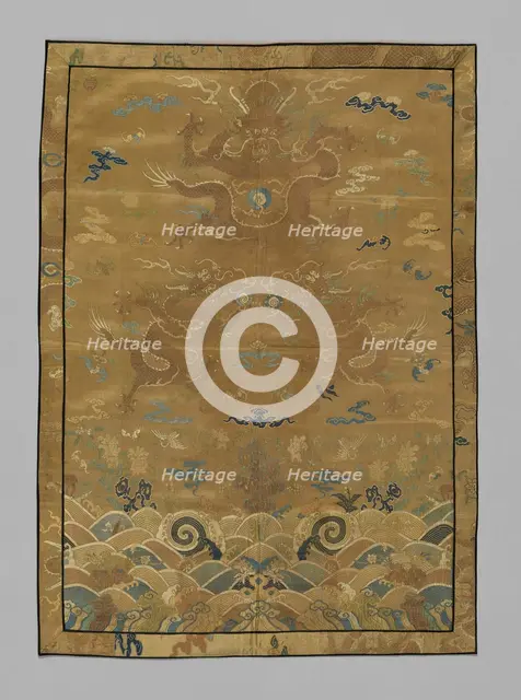 Panel (Dress Fabric), China, Qing dynasty (1644-1911), 1875/1900. Creator: Unknown.
